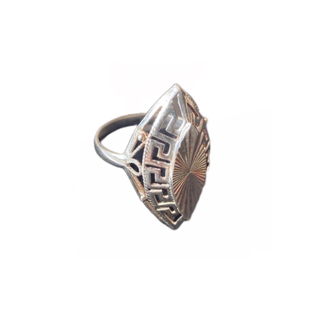 VINTAGE 925 STERLING SILVER BIG RING MADE IN TURKEY